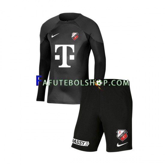 Camisa Goleiro 1 FC Utrecht 2022-2023 manga longa ,infantil