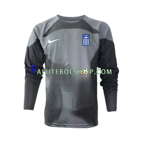 Camisa Goleiro 2 Grécia 2022-2023 manga longa ,Masculino