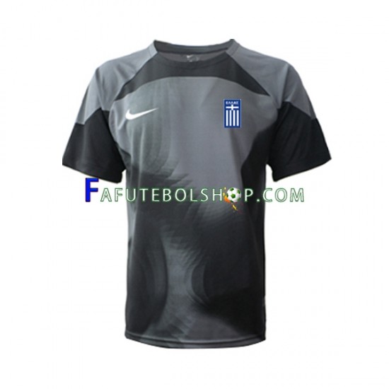 Camisa Goleiro 2 Grécia 2022-2023 manga curta ,Masculino