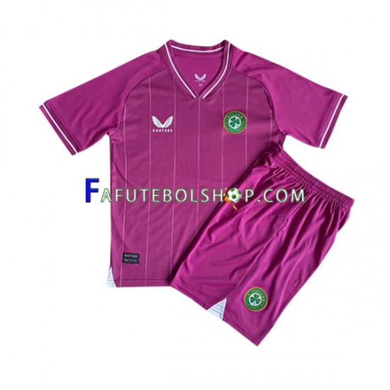 Camisa Goleiro 1 Irlanda 2023 manga curta ,infantil