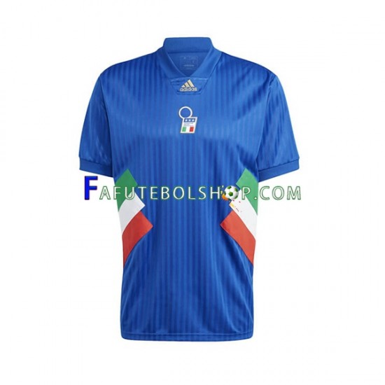 Camisa 1 Itália Icon Retrô 2022-2023 manga curta ,Masculino