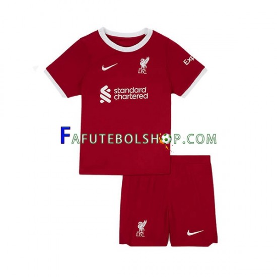 Camisa 1 Liverpool 2023-2024 manga curta ,infantil