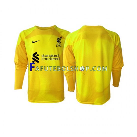 Camisa Goleiro 4 Liverpool 2022-2023 manga longa ,Masculino