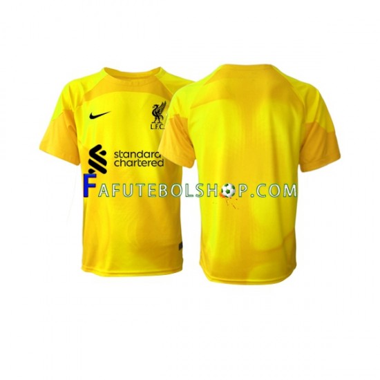 Camisa Goleiro 4 Liverpool 2022-2023 manga curta ,Masculino