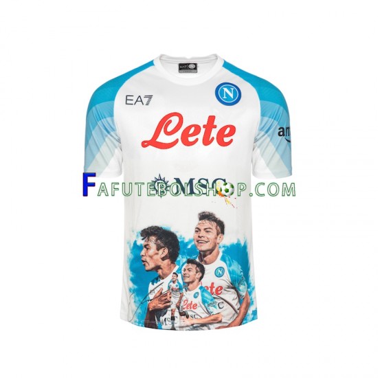 Camisa 1 Napoli Face Game Lozano 11 2022-2023 manga curta ,Masculino