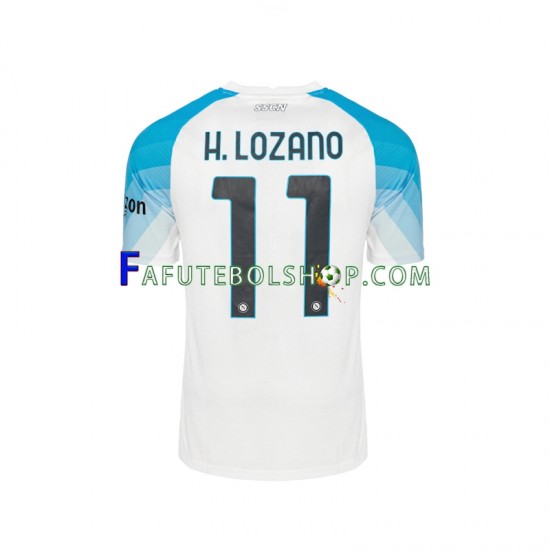 Camisa 1 Napoli Face Game Lozano 11 2022-2023 manga curta ,Masculino