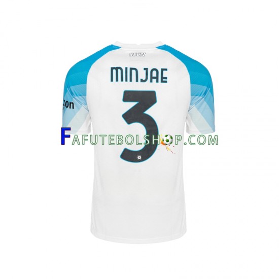 Camisa 1 Napoli Face Game Minjae 3 2022-2023 manga curta ,Masculino