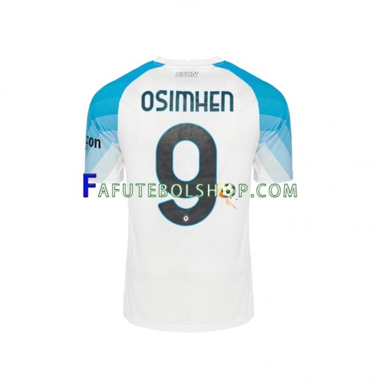 Camisa 1 Napoli Face Game Osimhen 9 2022-2023 manga curta ,Masculino