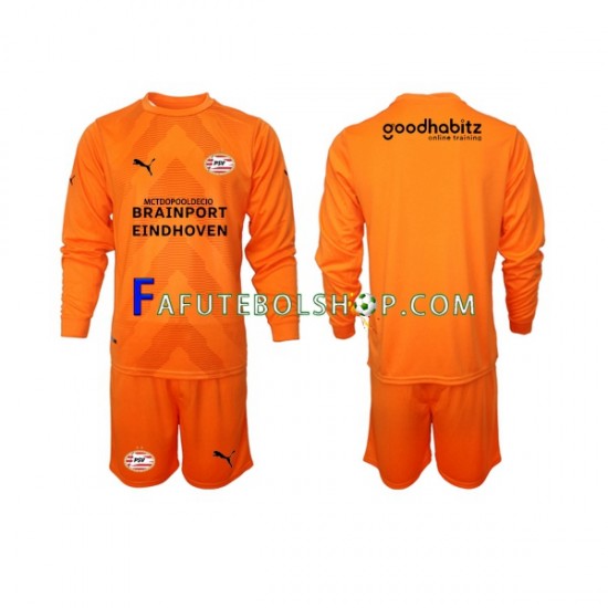 Camisa Goleiro 2 PSV Eindhoven 2022-2023 manga longa ,infantil