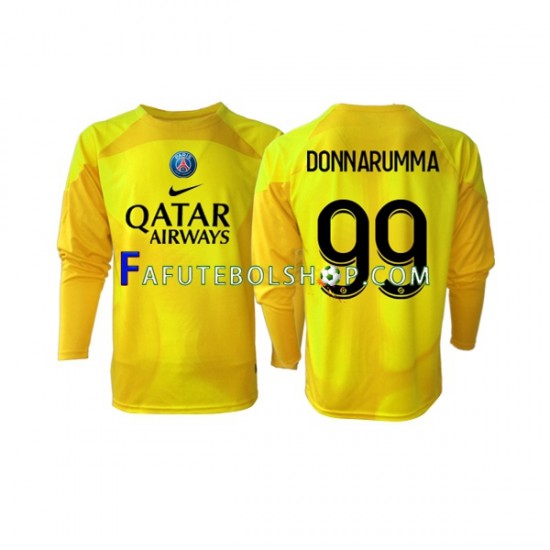 Camisa Goleiro 3 Paris Saint Germain Gianluigi Donnarumma 99 2022-2023 manga longa ,Masculino