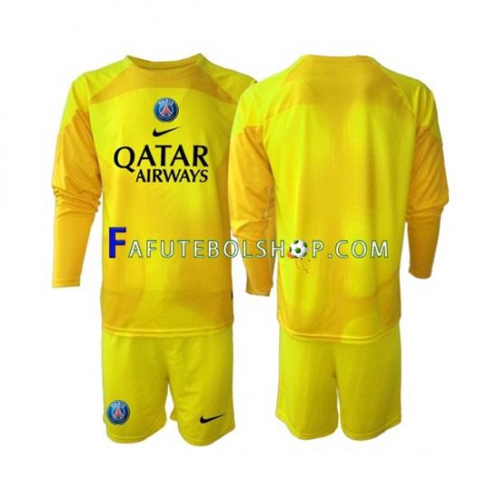 Camisa Goleiro 3 Paris Saint Germain 2022-2023 manga longa ,infantil