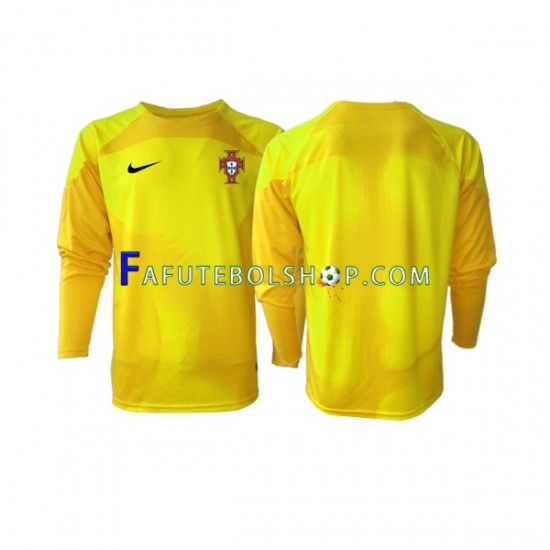 Camisa Goleiro 1 Portugal Copa Do Mundo 2022 manga longa ,Masculino