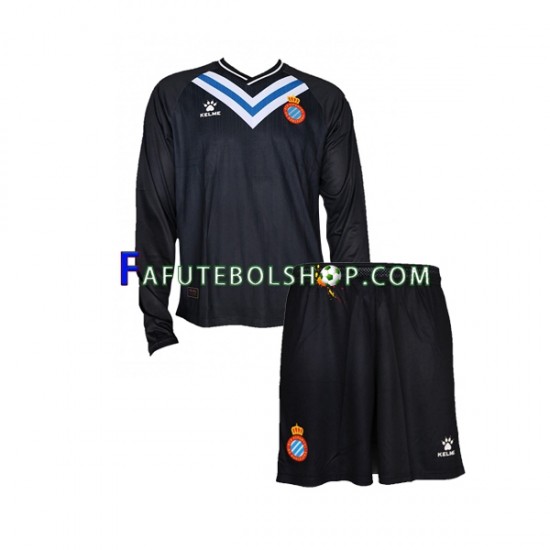 Camisa Goleiro 1 RCD Espanyol 2022-2023 manga longa ,infantil