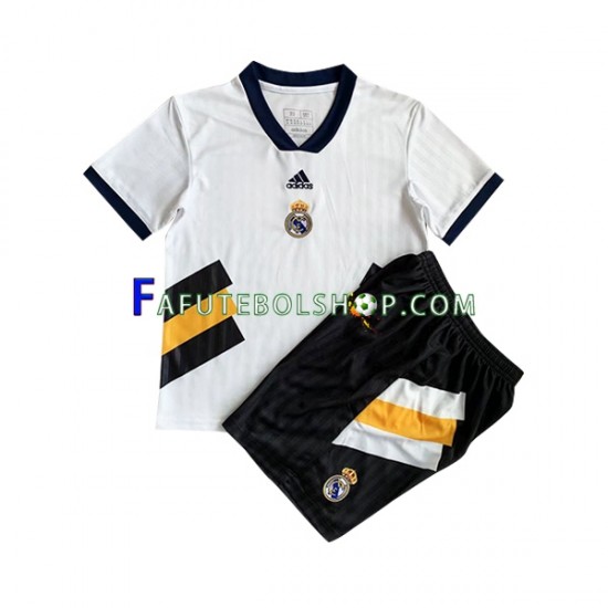 Camisa 1 Real Madrid Icon Retrô 2022-2023 manga curta ,infantil