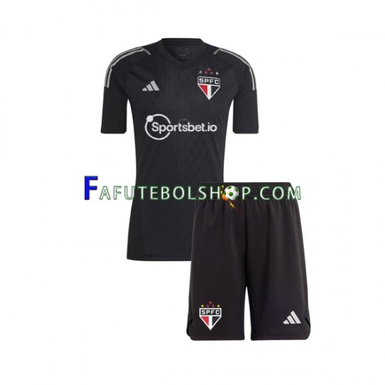 Camisa Goleiro 1 Sao Paulo 2023-2024 manga curta ,infantil