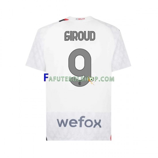 Camisa 2 AC Milan Olivier Giroud 9 2023-2024 manga curta ,Masculino