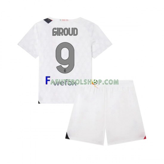 Camisa 2 AC Milan Olivier Giroud 9 2023-2024 manga curta ,infantil