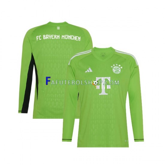 Camisa Goleiro 2 Bayern de Munique 2023-2024 manga longa ,Masculino