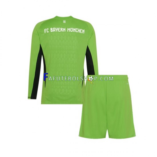 Camisa Goleiro 2 Bayern de Munique 2023-2024 manga longa ,infantil