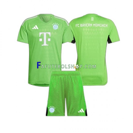 Camisa Goleiro 2 Bayern de Munique 2023-2024 manga curta ,infantil