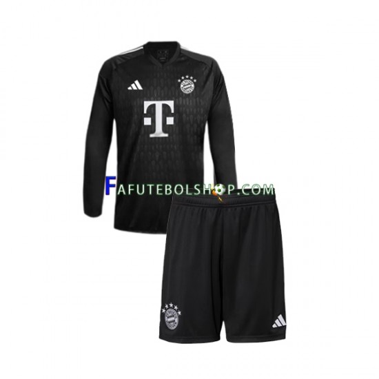 Camisa Goleiro 1 Bayern de Munique 2023-2024 manga longa ,infantil