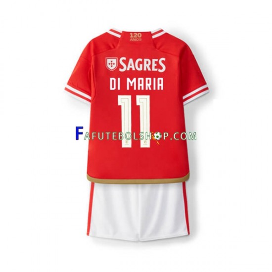 Camisa 1 Benfica Di Maria 11 2023-2024 manga curta ,infantil