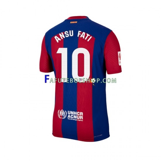 Camisa 1 FC Barcelona Ansu Fati 10 2023-2024 manga curta ,Masculino