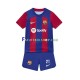 Camisa 1 FC Barcelona Frenkie de Jong 21 2023-2024 manga curta ,infantil