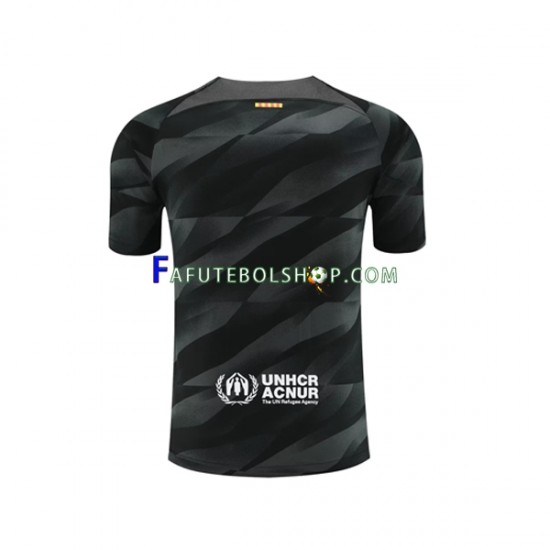 Camisa Goleiro 2 FC Barcelona 2023-2024 manga curta ,Masculino