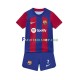 Camisa 1 FC Barcelona Ousmane Dembele 7 2023-2024 manga curta ,infantil