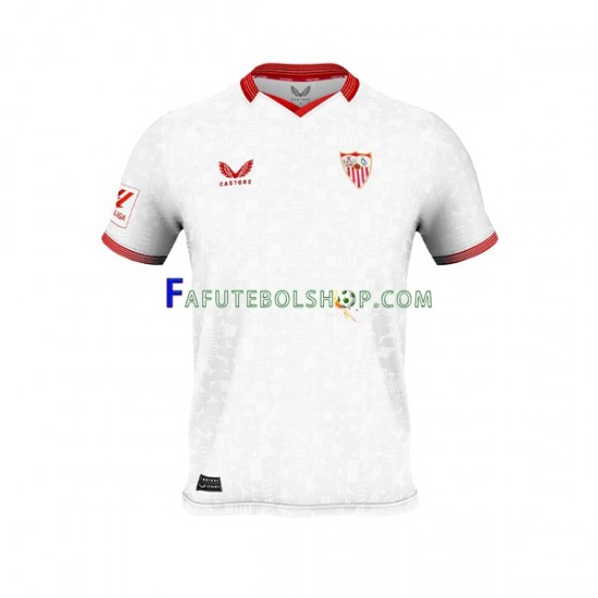 Camisa 1 FC Sevilla 2023-2024 manga curta ,Masculino