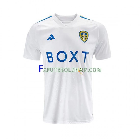 Camisa 1 Leeds United 2023-2024 manga curta ,Masculino