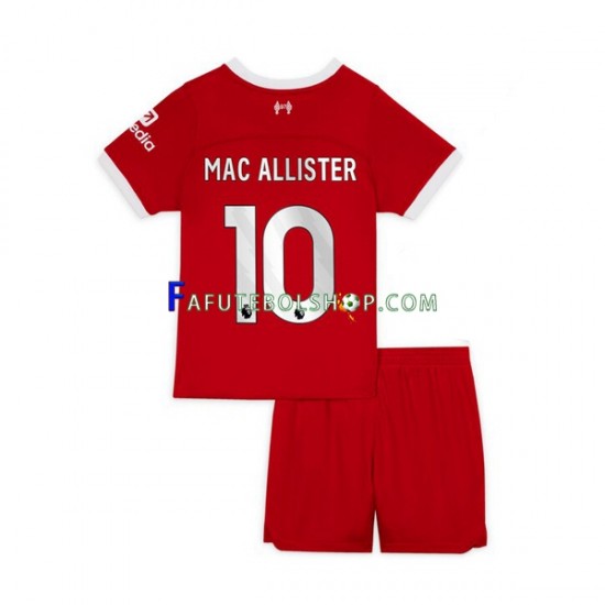 Camisa 1 Liverpool Alexis Mac Allister 10 2023-2024 manga curta ,infantil