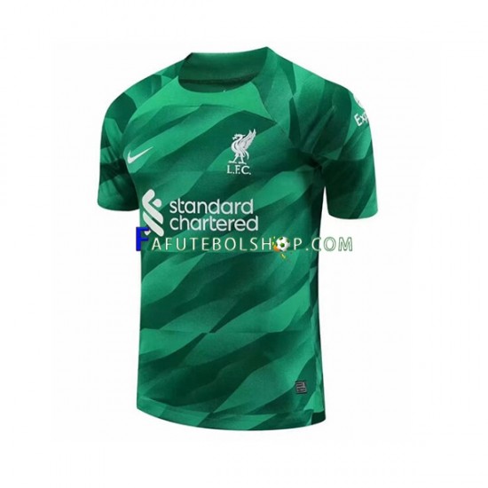 Camisa Goleiro 1 Liverpool 2023-2024 manga curta ,Masculino