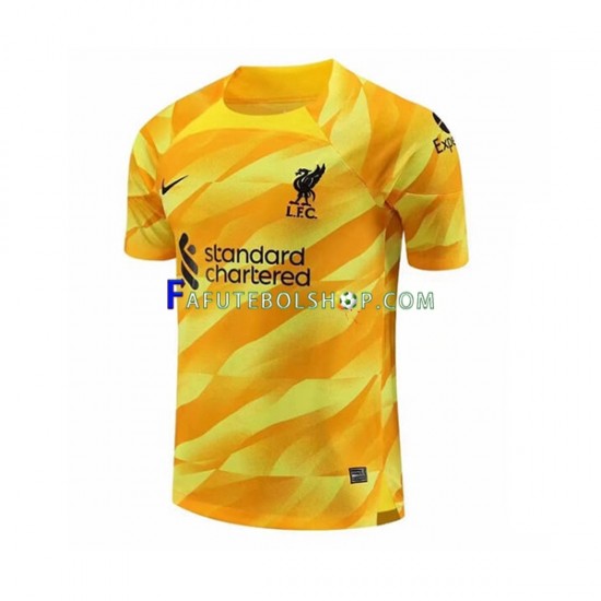 Camisa Goleiro 3 Liverpool 2023-2024 manga curta ,Masculino