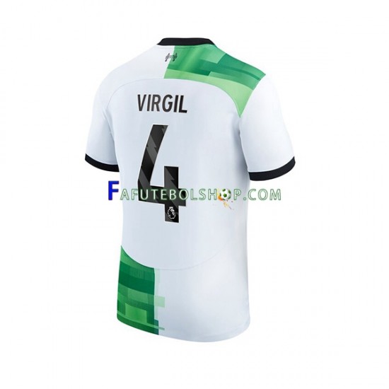 Camisa 2 Liverpool Virgil van Dijk 4 2023-2024 manga curta ,Masculino