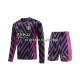 Camisa Goleiro 2 Manchester City 2023-2024 manga longa ,infantil