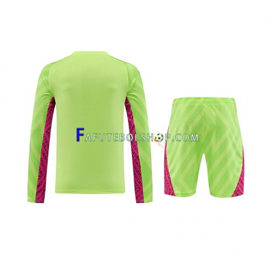 Camisa Goleiro 3 Manchester City 2023-2024 manga longa ,infantil