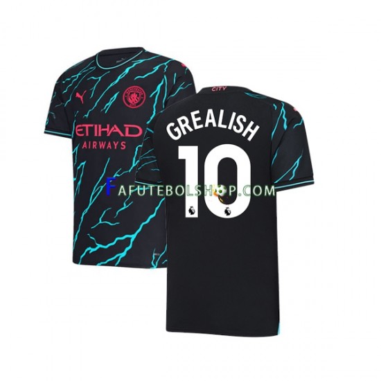 Camisa 3 Manchester City Jack Grealish 10 2023-2024 manga curta ,Masculino