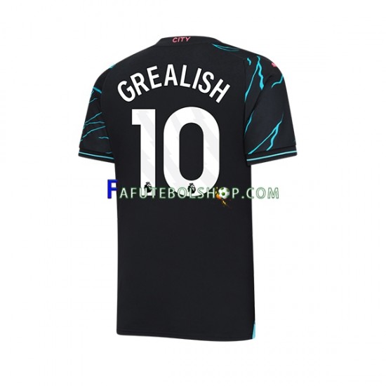 Camisa 3 Manchester City Jack Grealish 10 2023-2024 manga curta ,Masculino