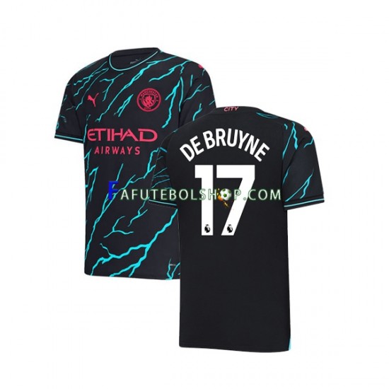 Camisa 3 Manchester City Kevin De Bruyne 17 2023-2024 manga curta ,Masculino