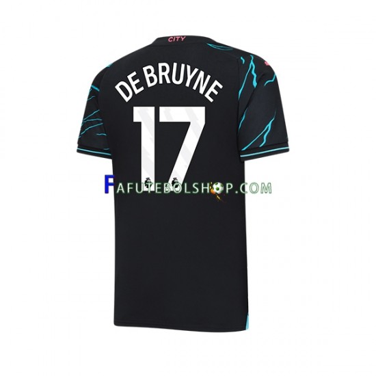 Camisa 3 Manchester City Kevin De Bruyne 17 2023-2024 manga curta ,Masculino