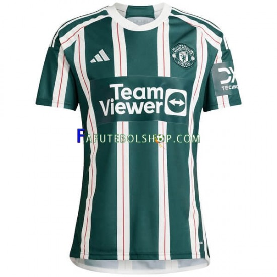 Camisa 2 Manchester United 2023-2024 manga curta ,Masculino