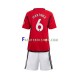 Camisa 1 Manchester United Lisandro Martinez 6 2023-2024 manga curta ,infantil