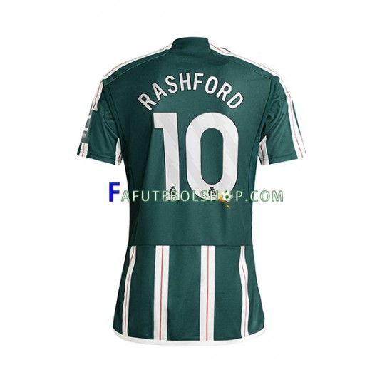 Camisa 2 Manchester United Marcus Rashford 10 2023-2024 manga curta ,Masculino