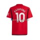 Camisa 1 Manchester United Marcus Rashford 10 2023-2024 manga curta ,Masculino