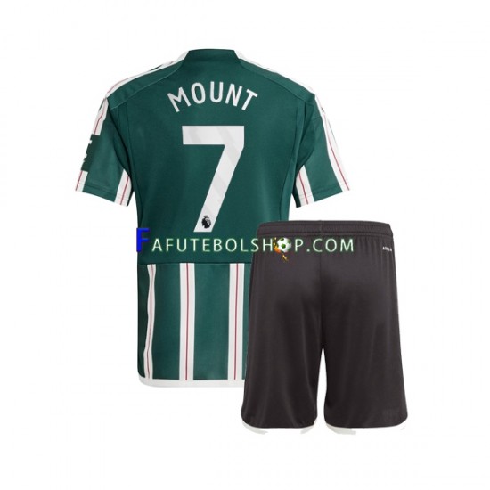 Camisa 2 Manchester United Mason Mount 7 2023-2024 manga curta ,infantil