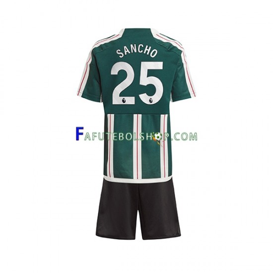 Camisa 2 Manchester United Sancho 25 2023-2024 manga curta ,infantil