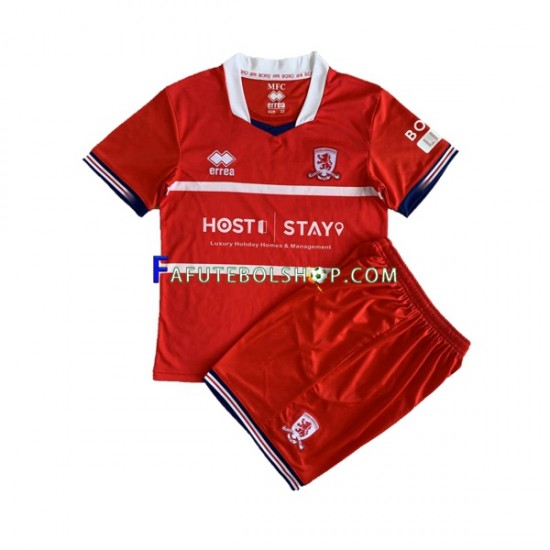 Camisa 1 Middlesbrough 2023-2024 manga curta ,infantil