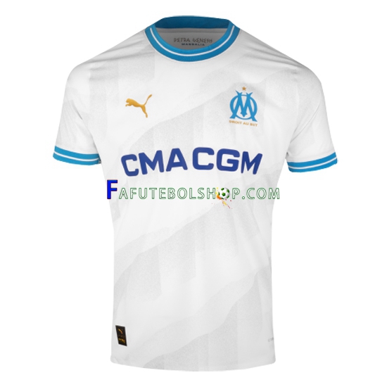 Camisa 1 Olympique de Marseille 2023-2024 manga curta ,Masculino